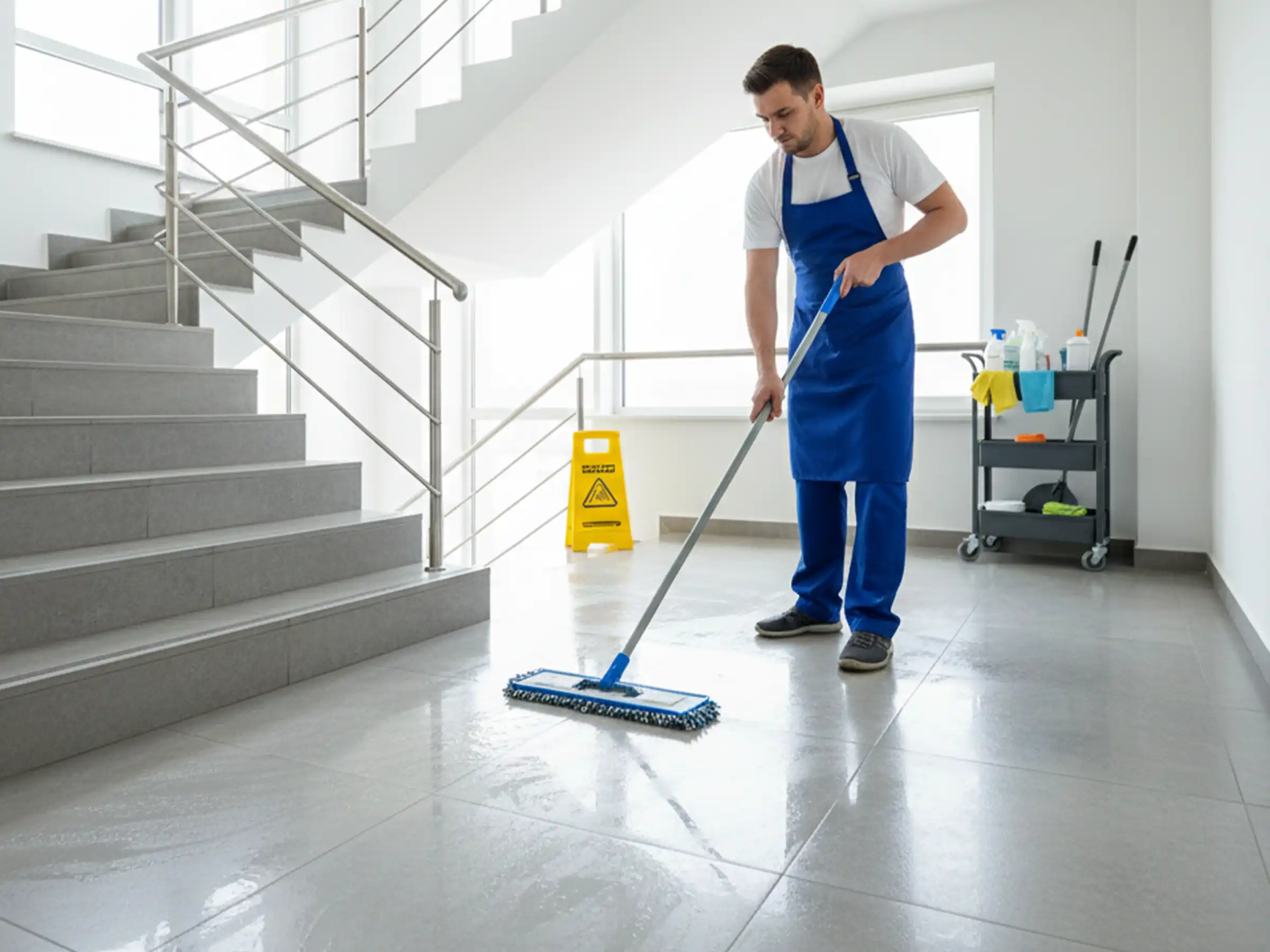 Zuverlässige Treppenhausreinigung für Gewerbeobjekte in Heidelberg